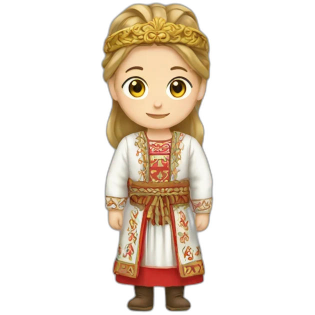slavic national clothes emoji