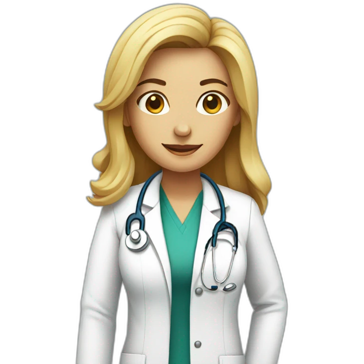 doctor standing woman emoji
