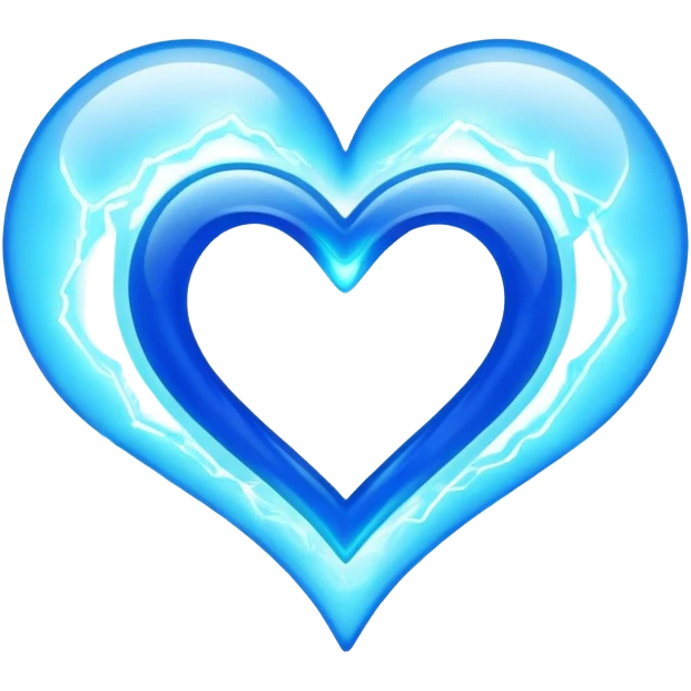 plasma energy heart shaped emoji