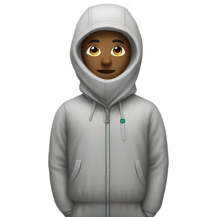 Person wearing cement suit emoji