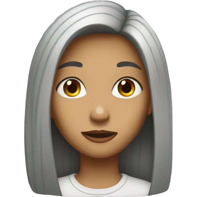 A girl missing  emoji