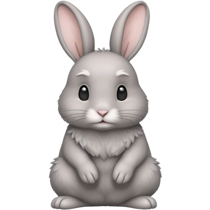 grey rabbit emoji