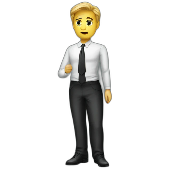 French Lawyer on pleading dress emoji