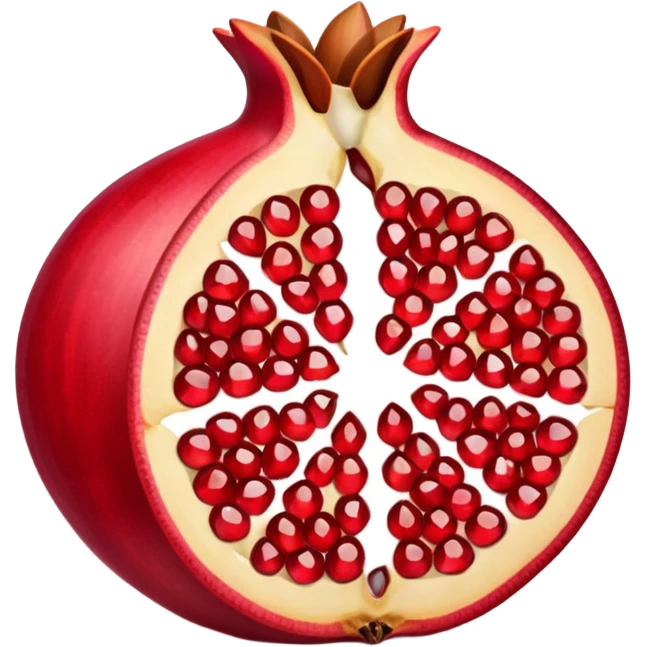 Opened pomegranate from into 4 direction  emoji
