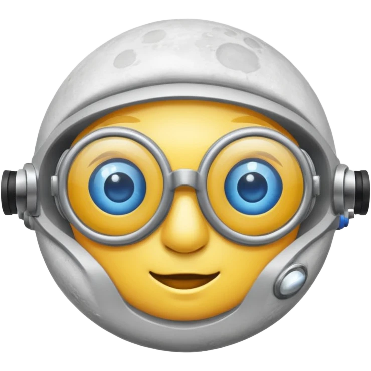 moon with lab goggles after potion blast emoji
