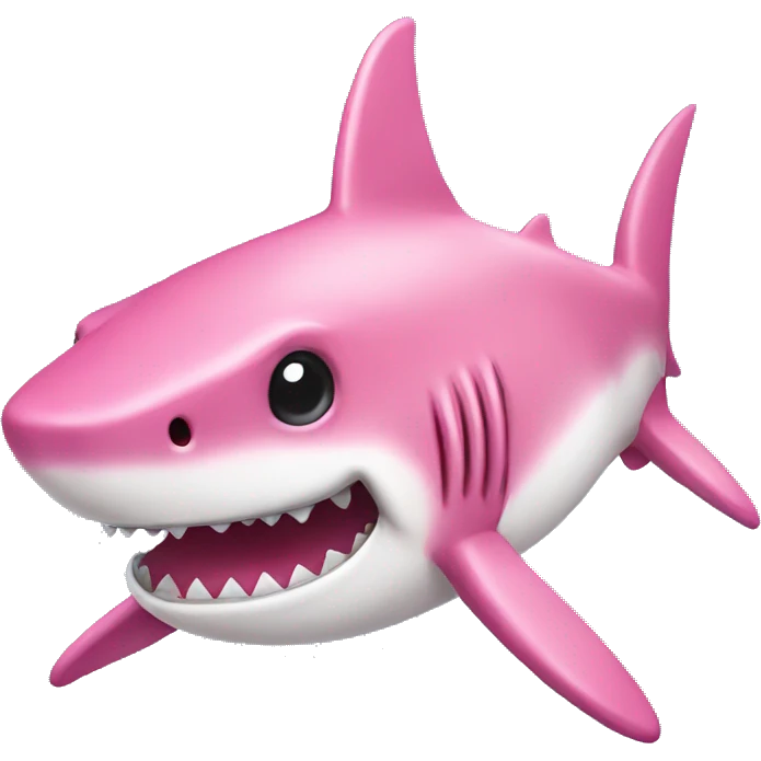 pink shark emoji