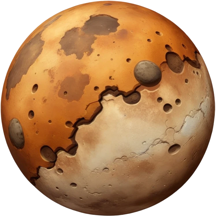Planet Mercury brown emoji