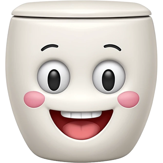 skibidi toilet with a silly face emoji