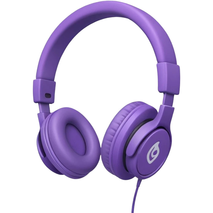 purble headphone emoji
