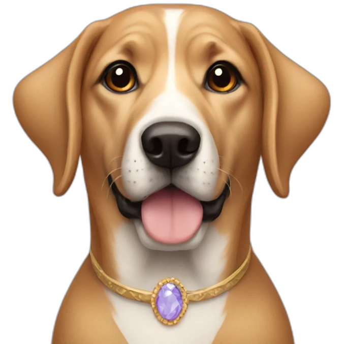 Really fancy Dog emoji