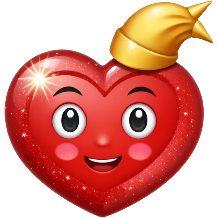 Glitter Raio vermelho emoji