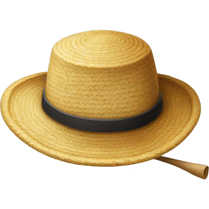 One piece straw hat emoji