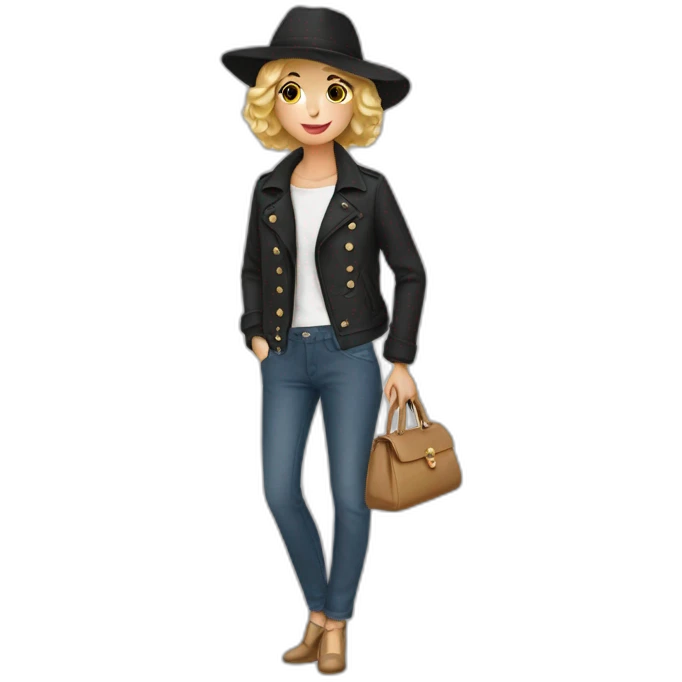 Parisian style emoji