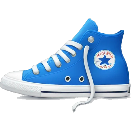 Blue converse emoji