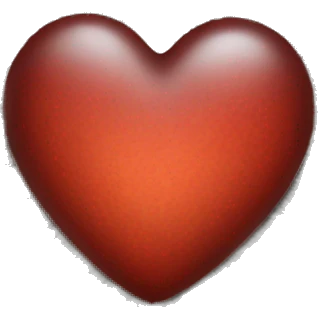 Heart made out of stone emoji