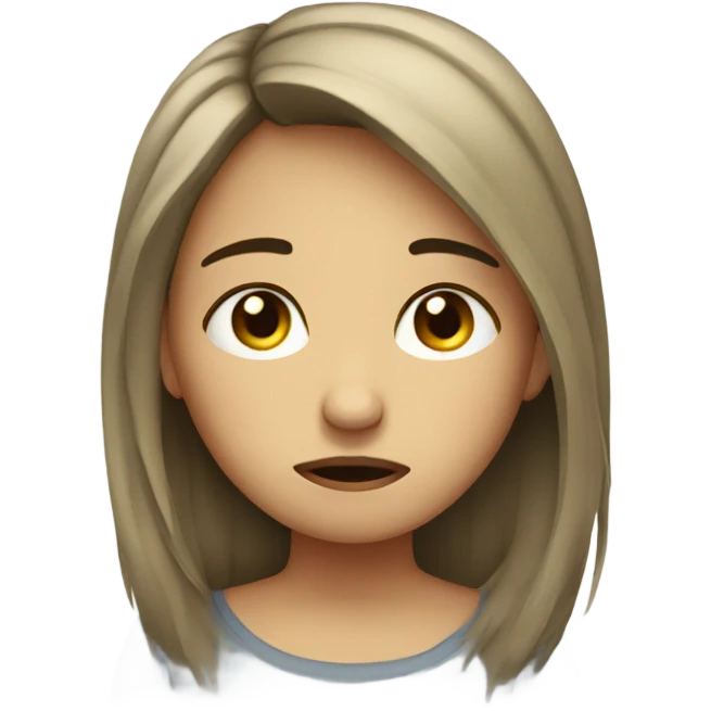 Sad girl emoji