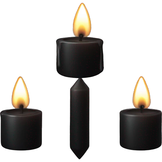 Black candle emoji