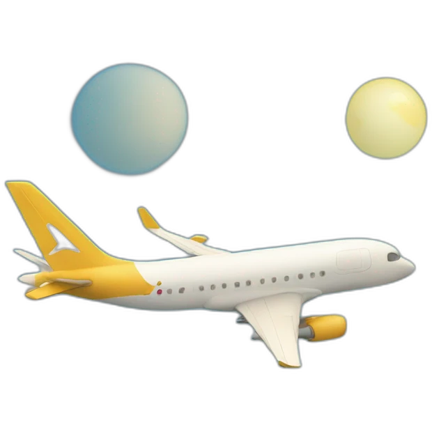 Airplane over bermuda emoji