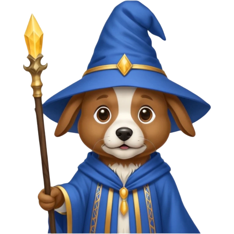 Dog wizard emoji