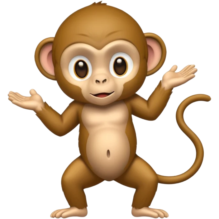 Monkey Showing his waist emoji