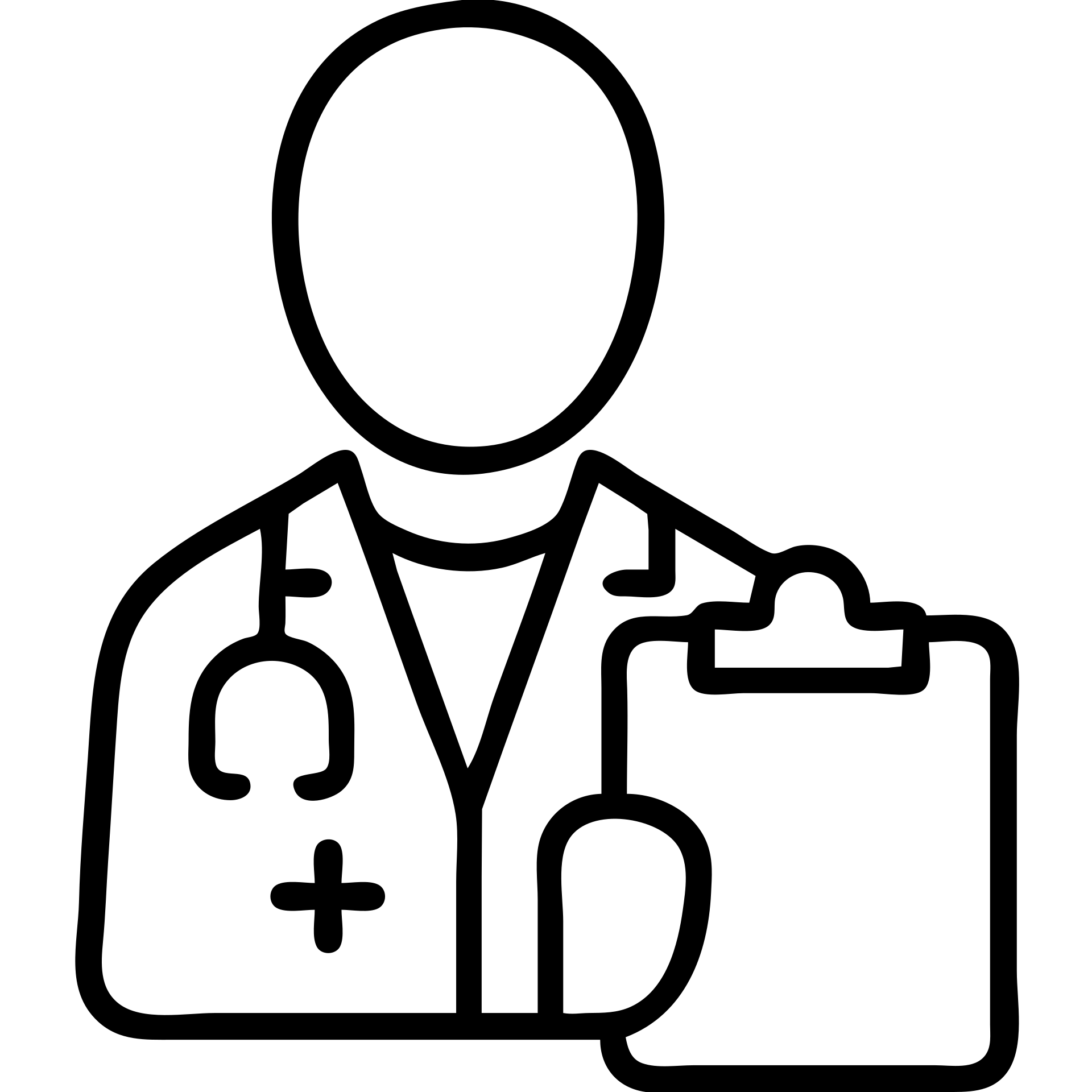 doctor with a clipboard wearing a white coat outlined icon emoji