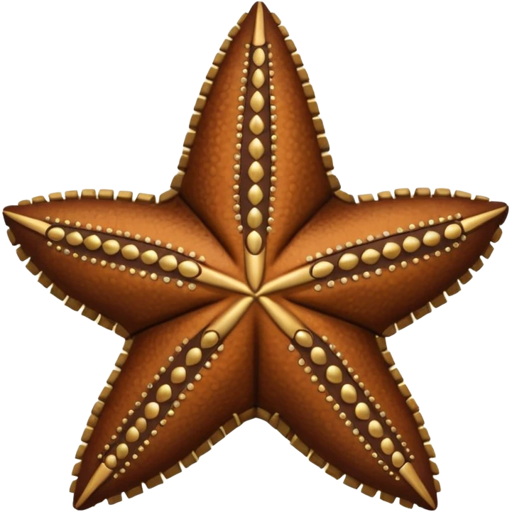 Starfish in leather wear emoji