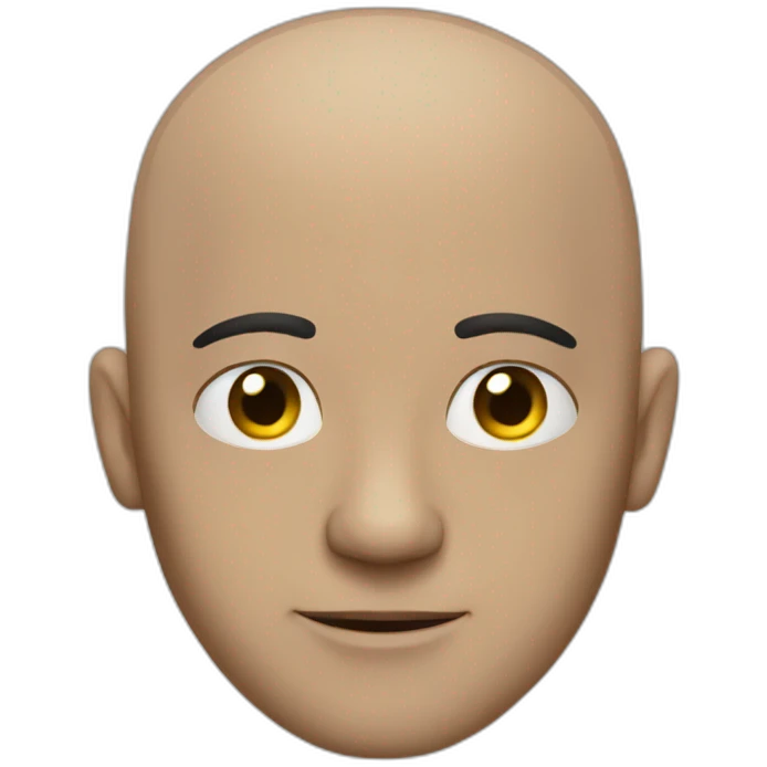 bald guy without money emoji