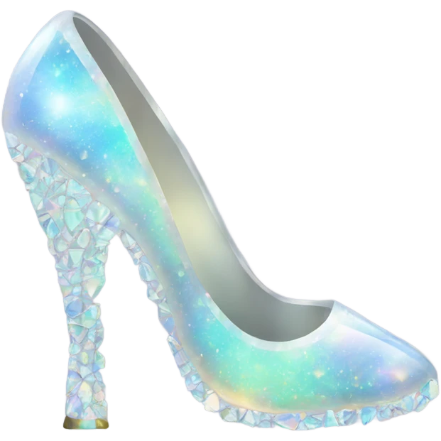 opal Crystal high heel shoe emoji
