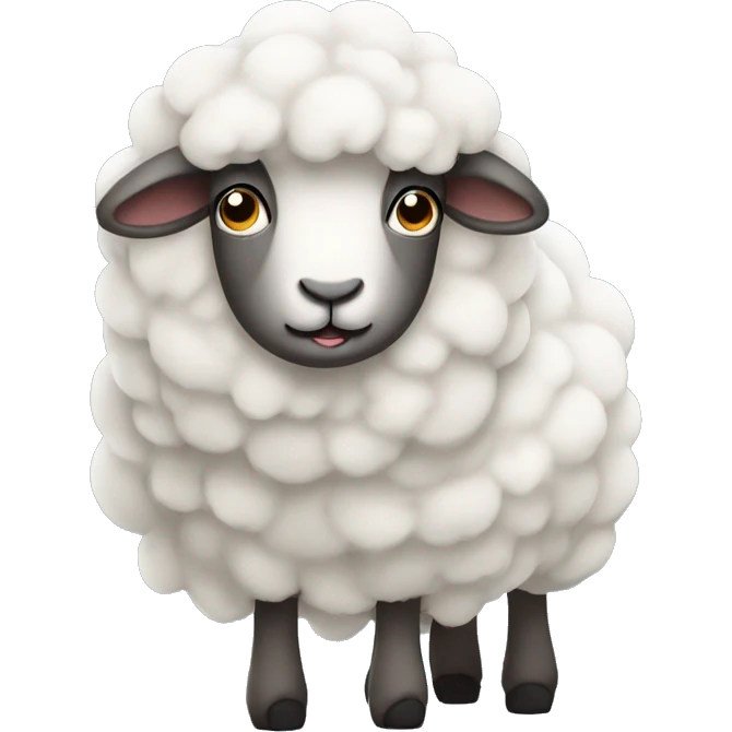 sheep with a drop of tears emoji