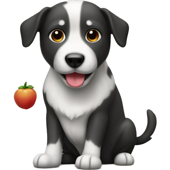 Hond met veren emoji