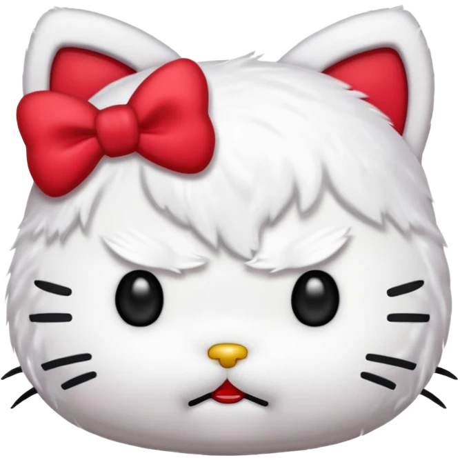 Angry hello kitty  emoji