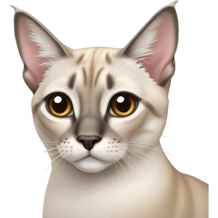 Lynx point Siamese cat emoji