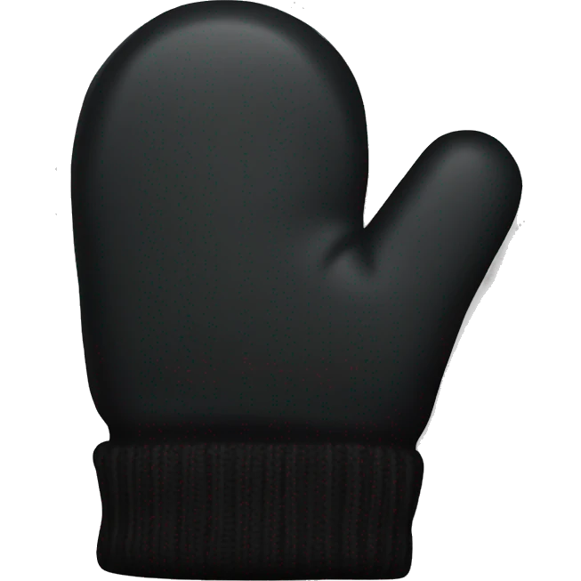 black color  mitten emoji