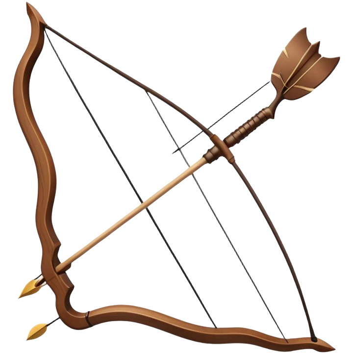 brown bow and arrow emoji