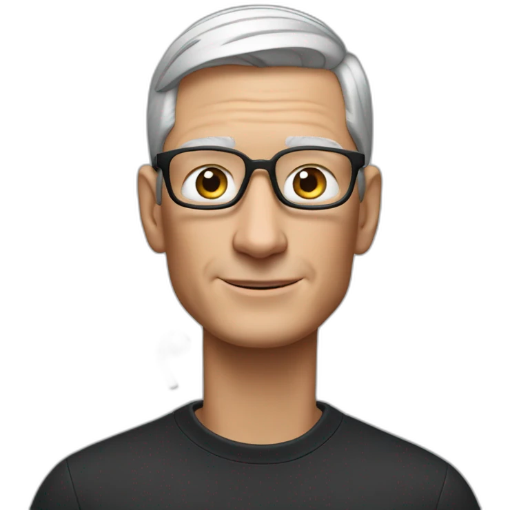 Tim cook present airpod emoji