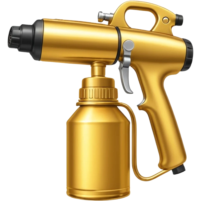 Golden paint Sprayer can emoji