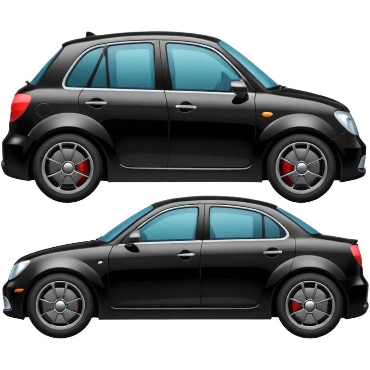 com puxadores das portas pretos e rodas com jantes cinzentas  emoji