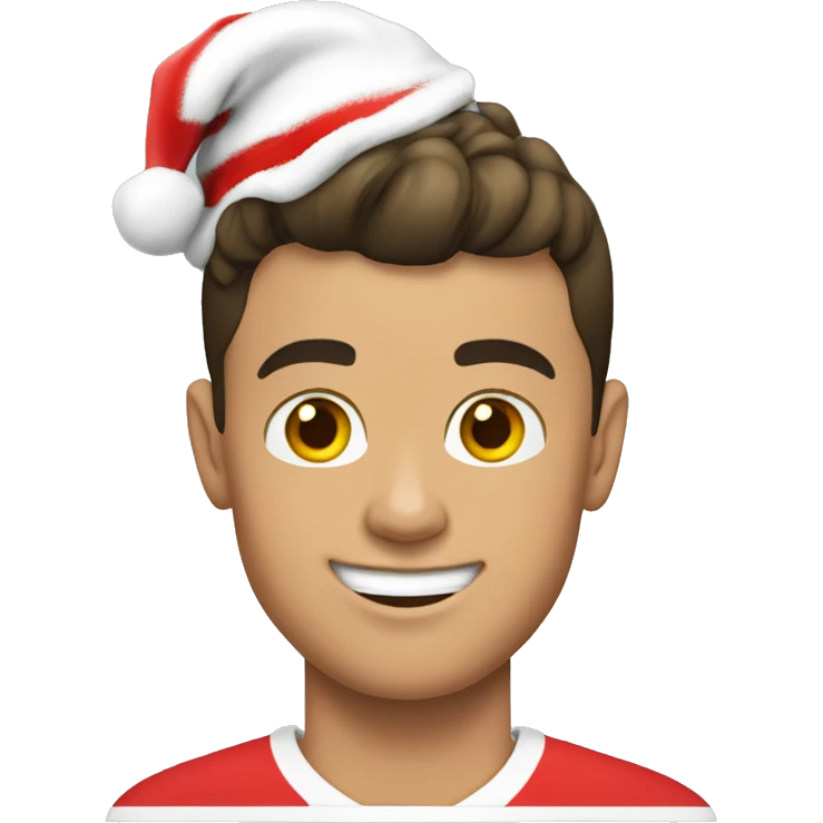 cristiano ronaldo with santa hat emoji