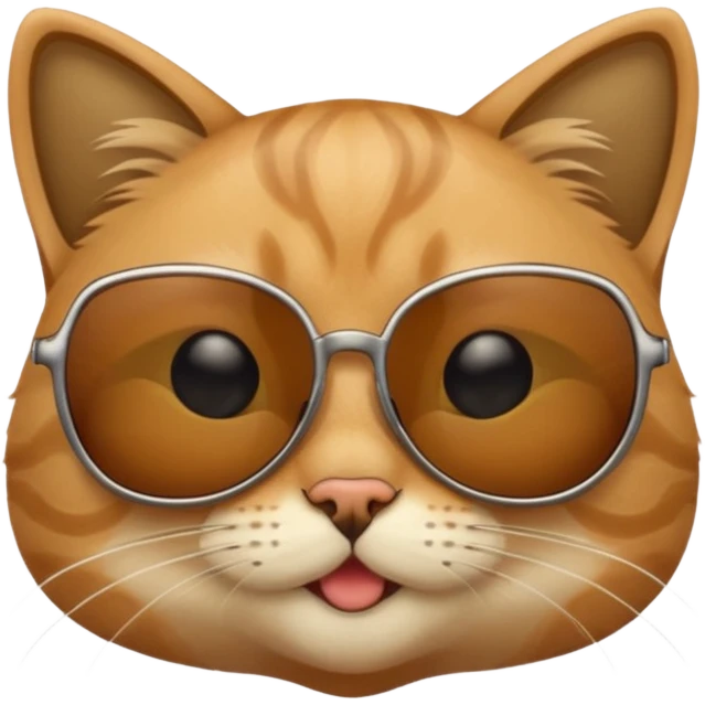 Cat wearing sunglasses emoji