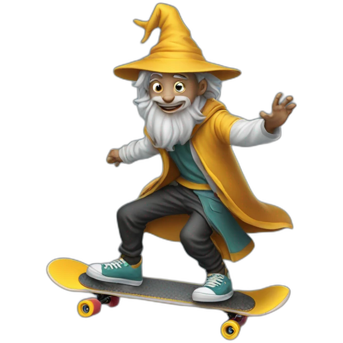 skateboard wizard emoji
