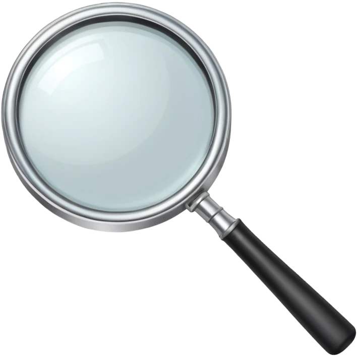 dead simple magnifying glass emoji