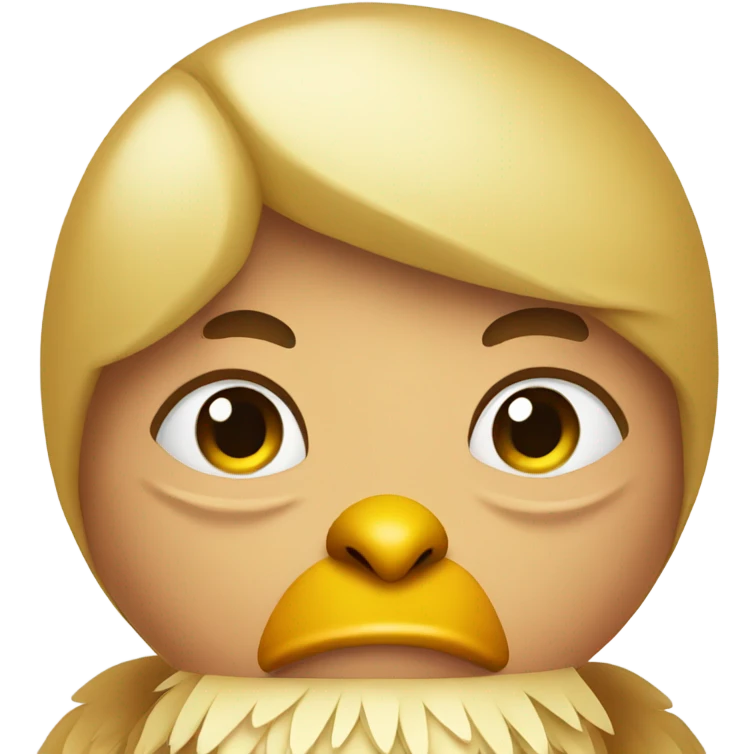 Annoyed chiken emoji