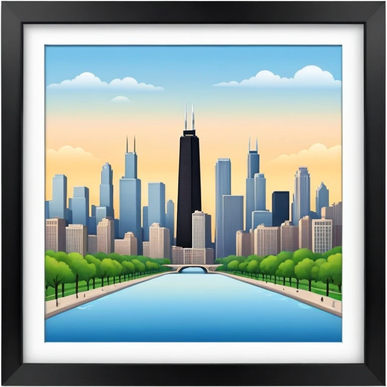 Morning in Chicago with skyline emoji