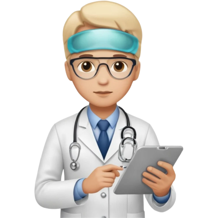 doctor designing an imaging protocol emoji