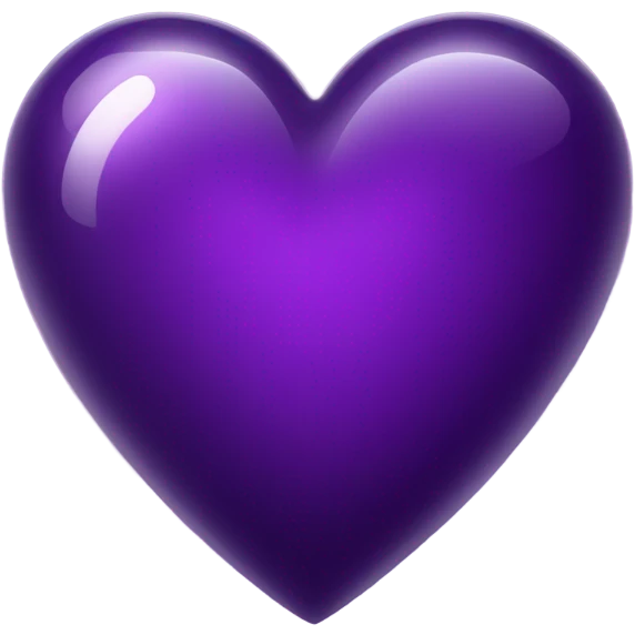 Shiny glass violet heart  emoji