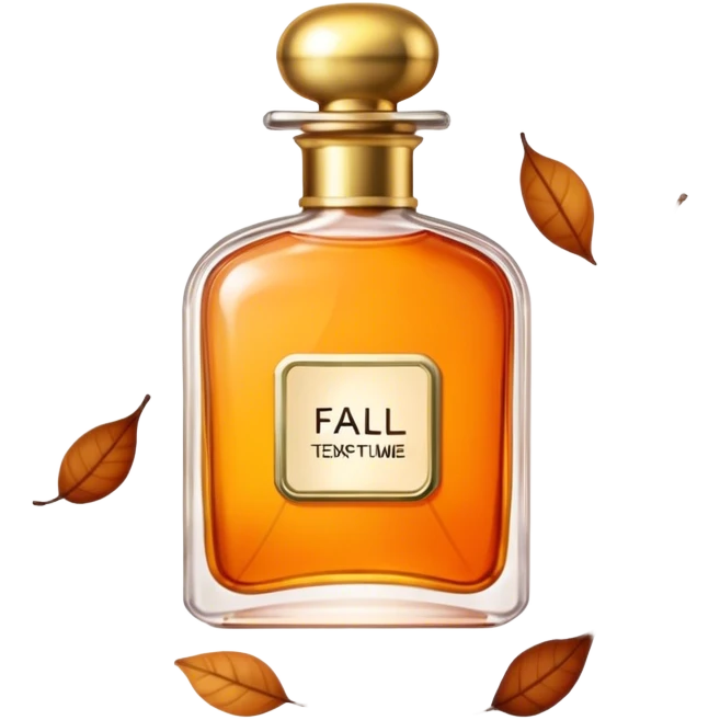 A fall aesthetic perfume emoji