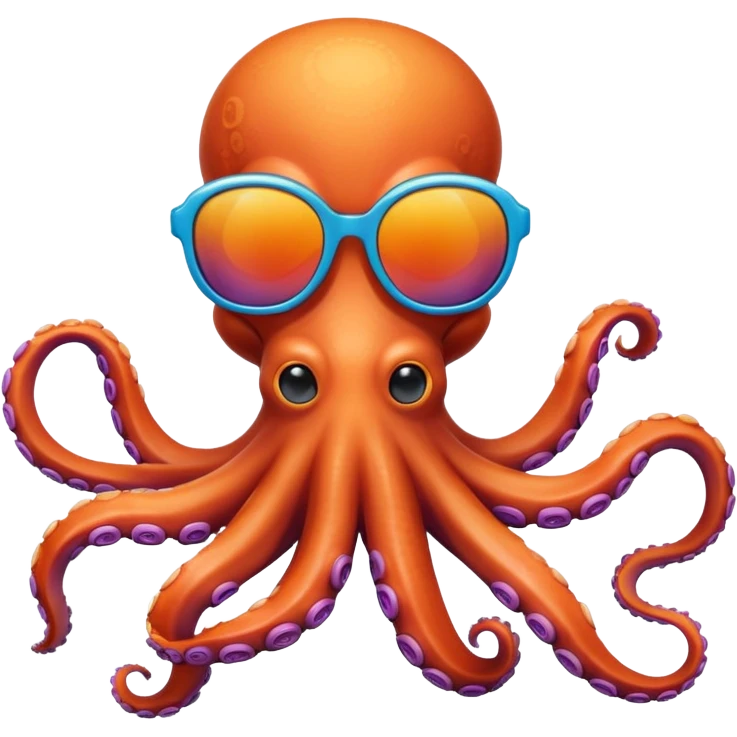 octopus wearing sunglasses emoji