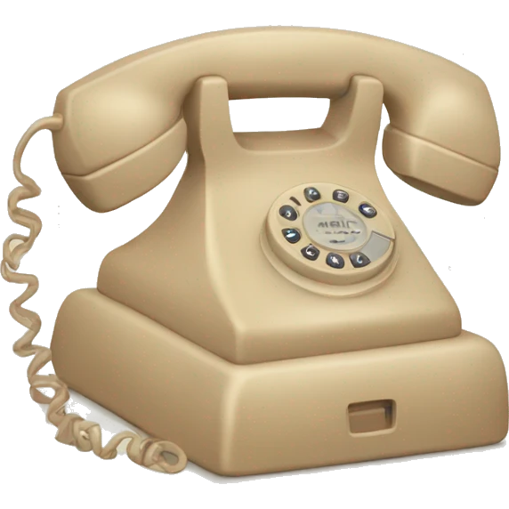 Old beige phone emoji