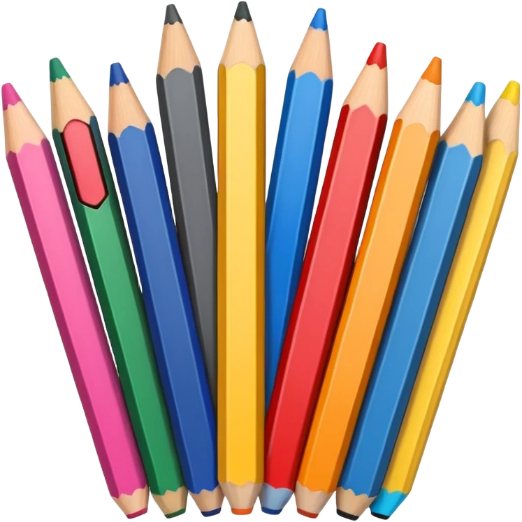 pencils colorful emoji
