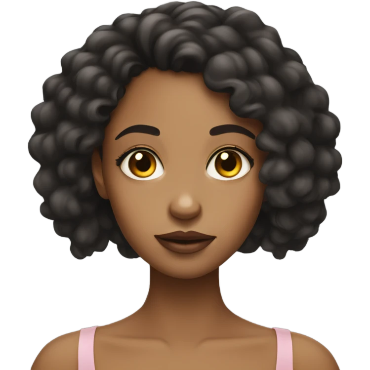 Lightskin black girl rolling eyes  emoji